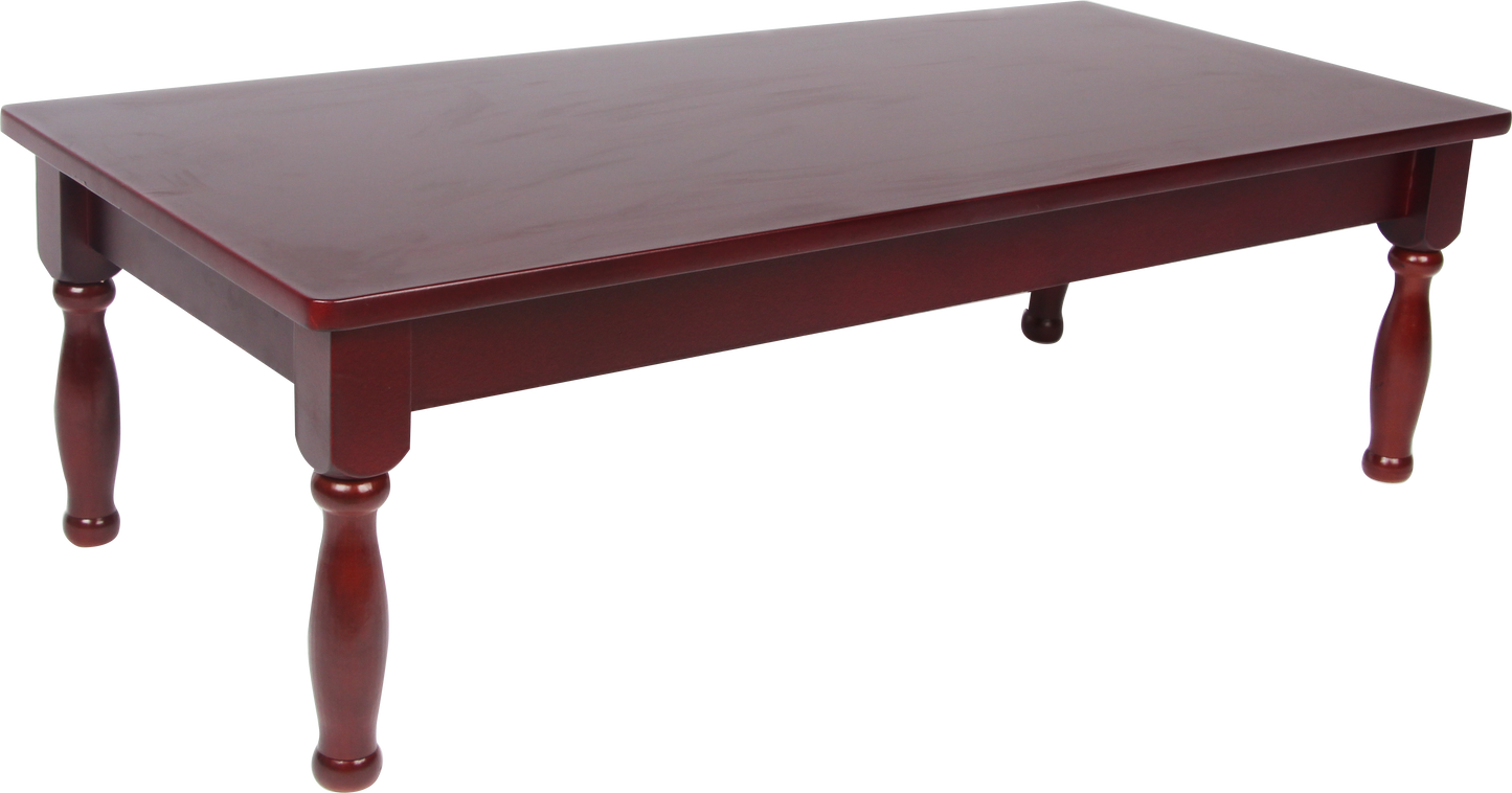 Family Size Mahogany Menorah Stand