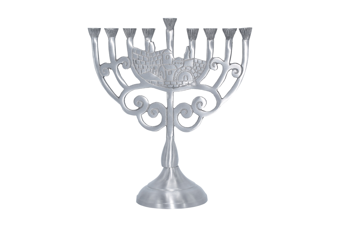 Jerusalem's Old City Aluminum Menorah