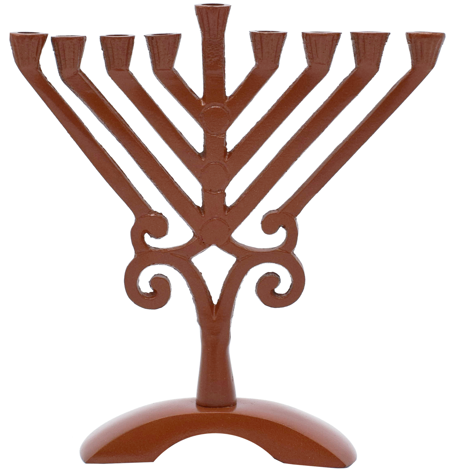 Kids Bronze Colored Rambam Style Menorah