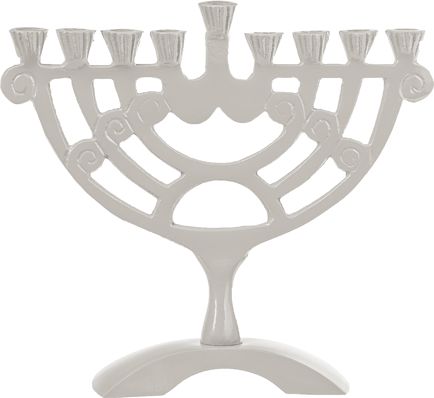 White Colored 6" Menorah