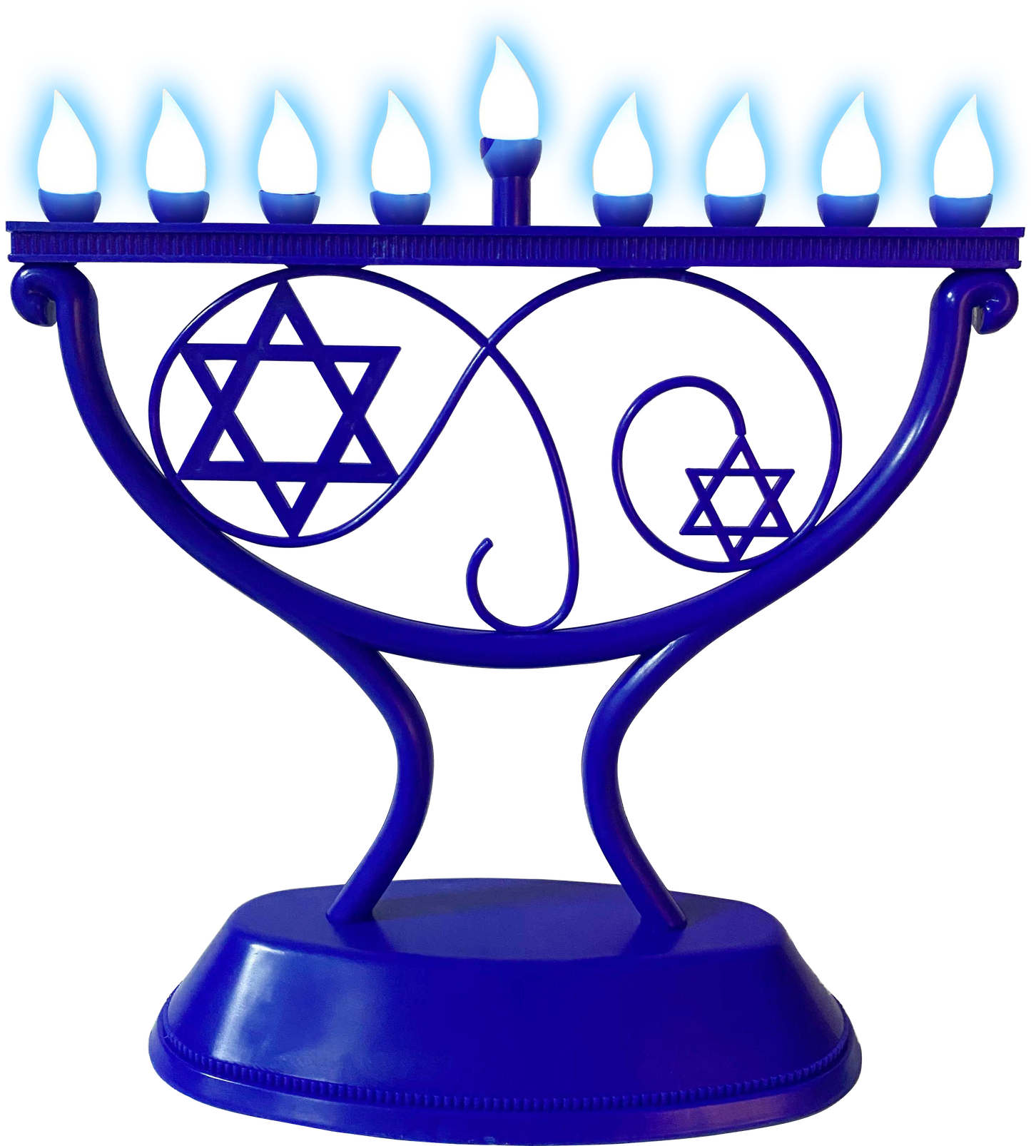 LED menorah Whimsical - Blue
