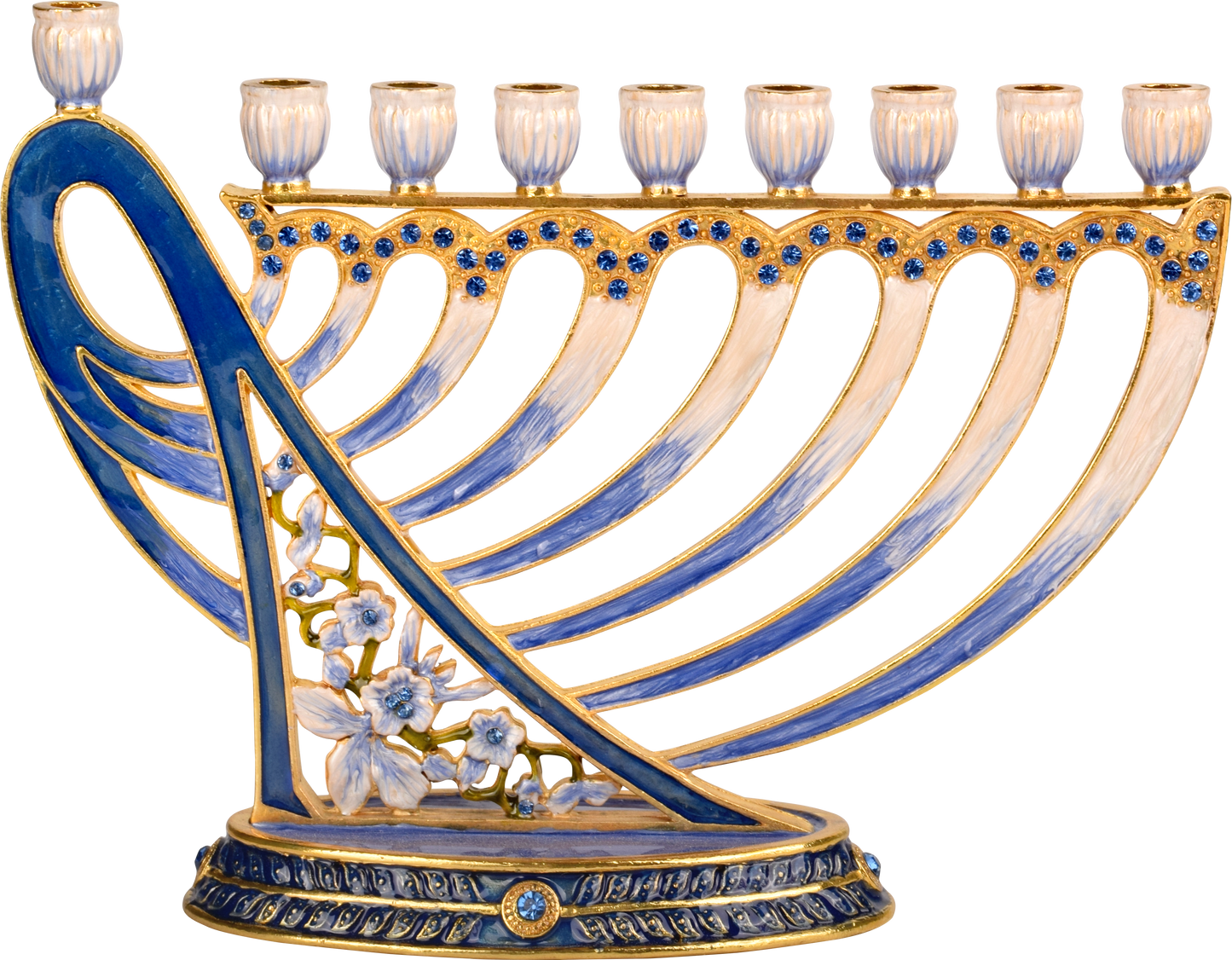 Jeweled Menorah - Davids Harp