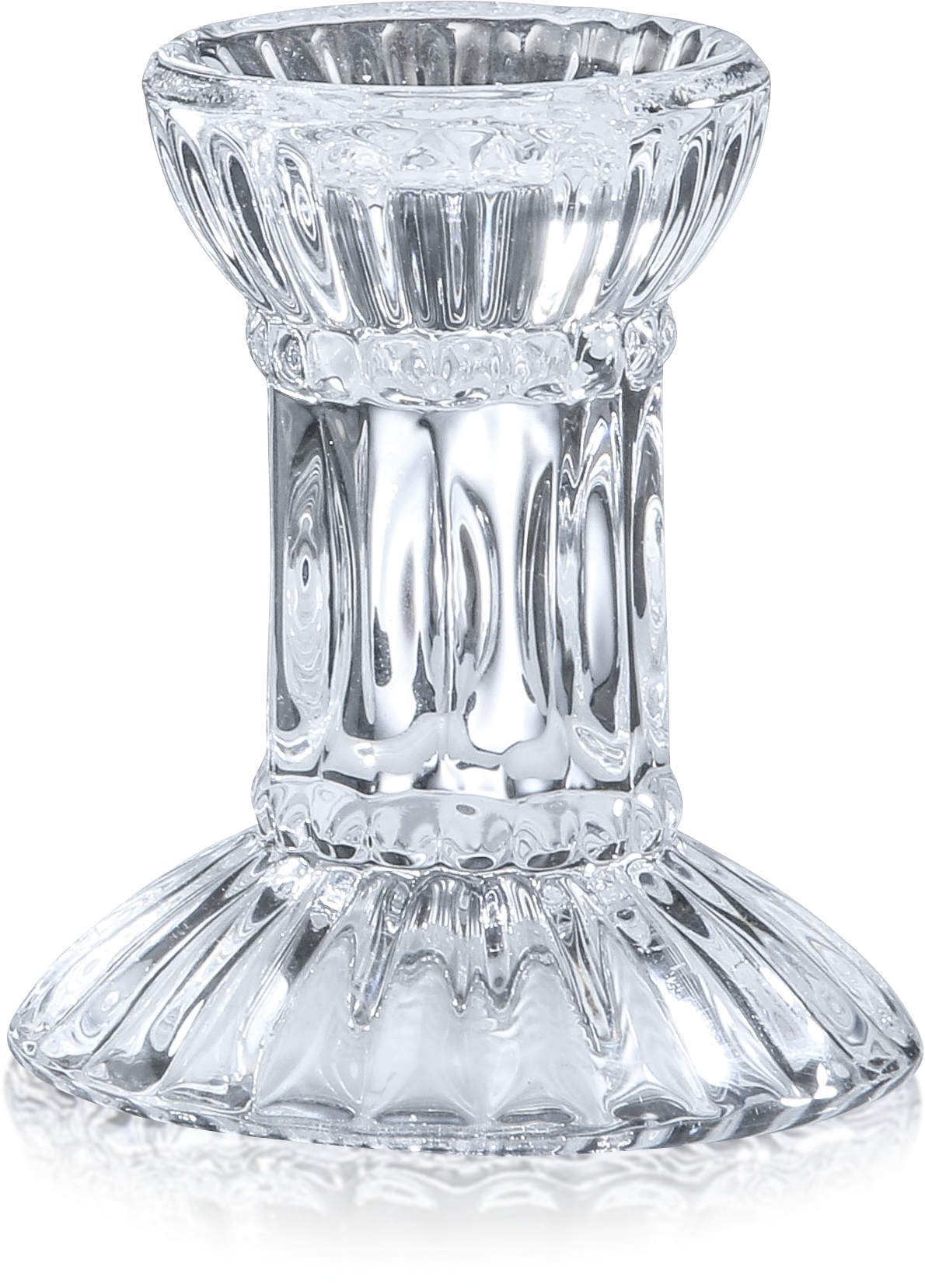 2pk. 3" Glass Candlesticks