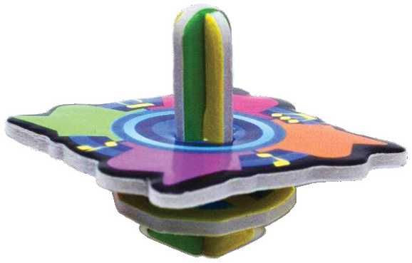3D Dreidel Puzzle Assorted Colors
