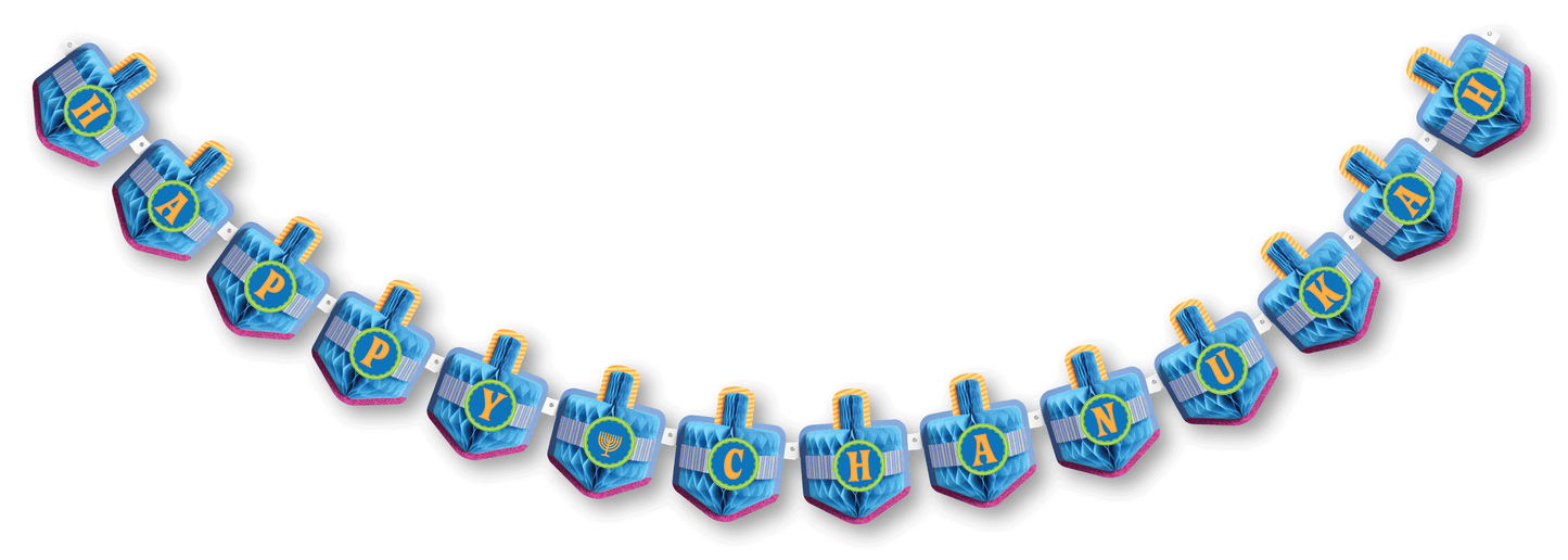 Happy Chanukah Banner - HoneyComb