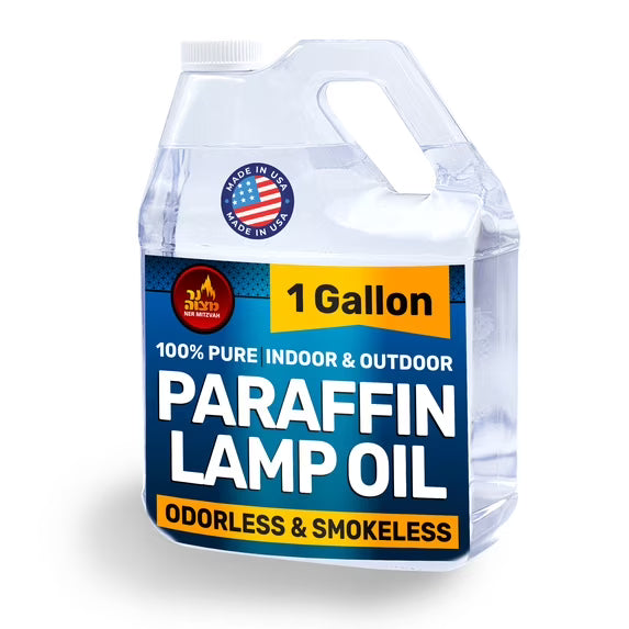 Ner Mitzvah Liquid Paraffin Lamp Oil - Odorless Clean Burn, Smokeless