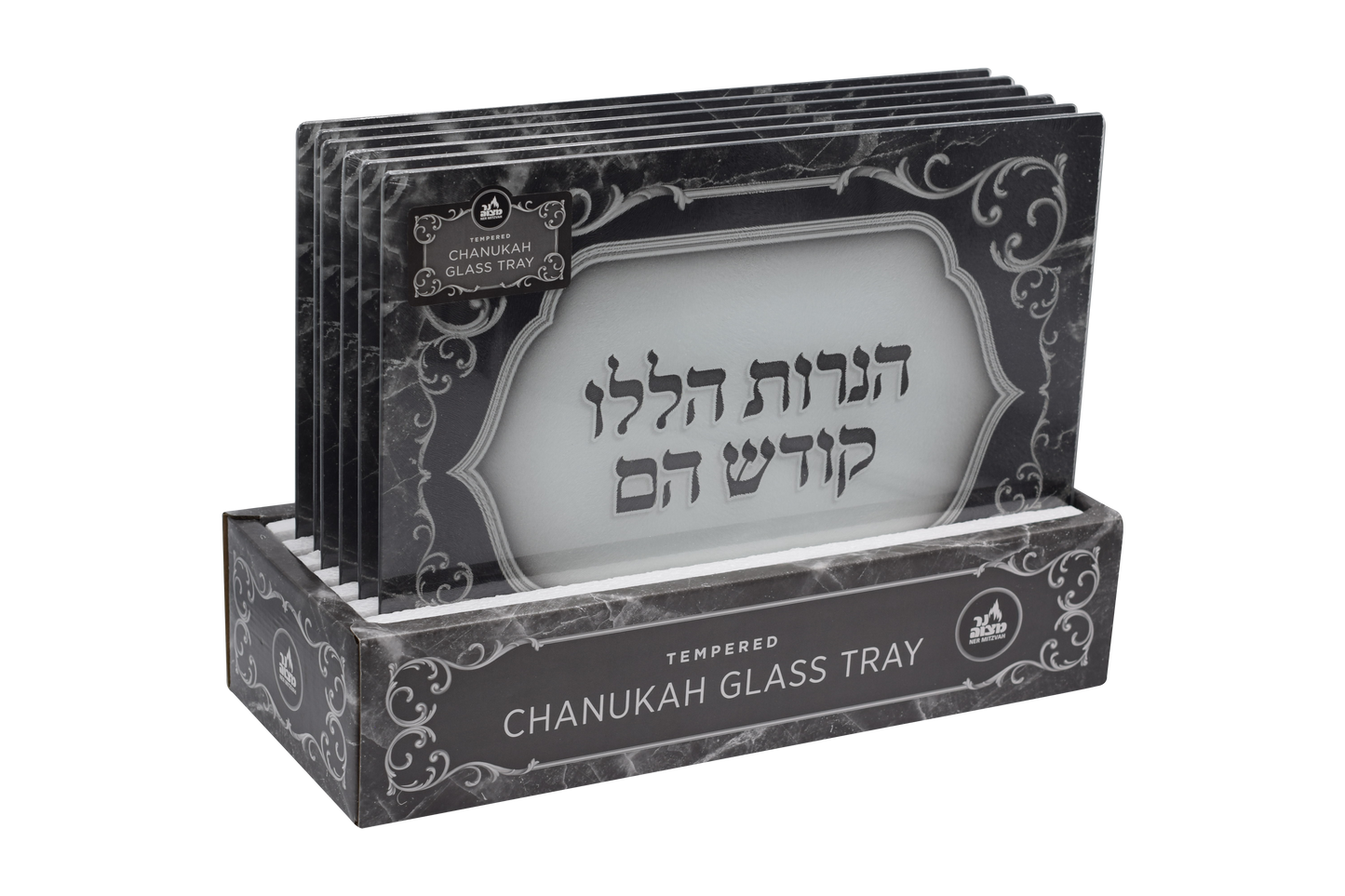 Tempered Glass Tray - Black