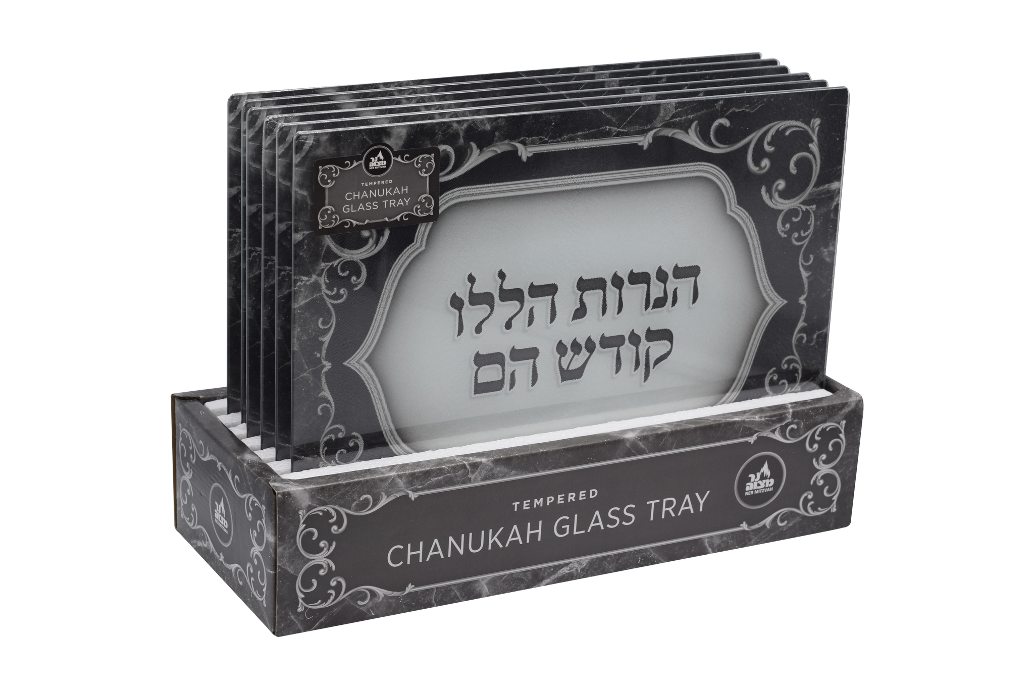 Tempered Glass Tray - Black