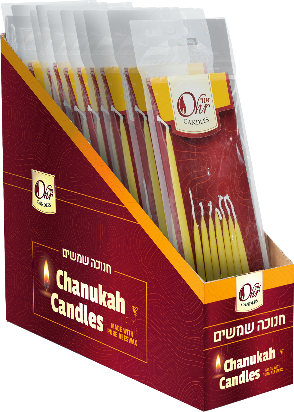 Ohr Beewax Shamoshim 1 Large + 7 Small
