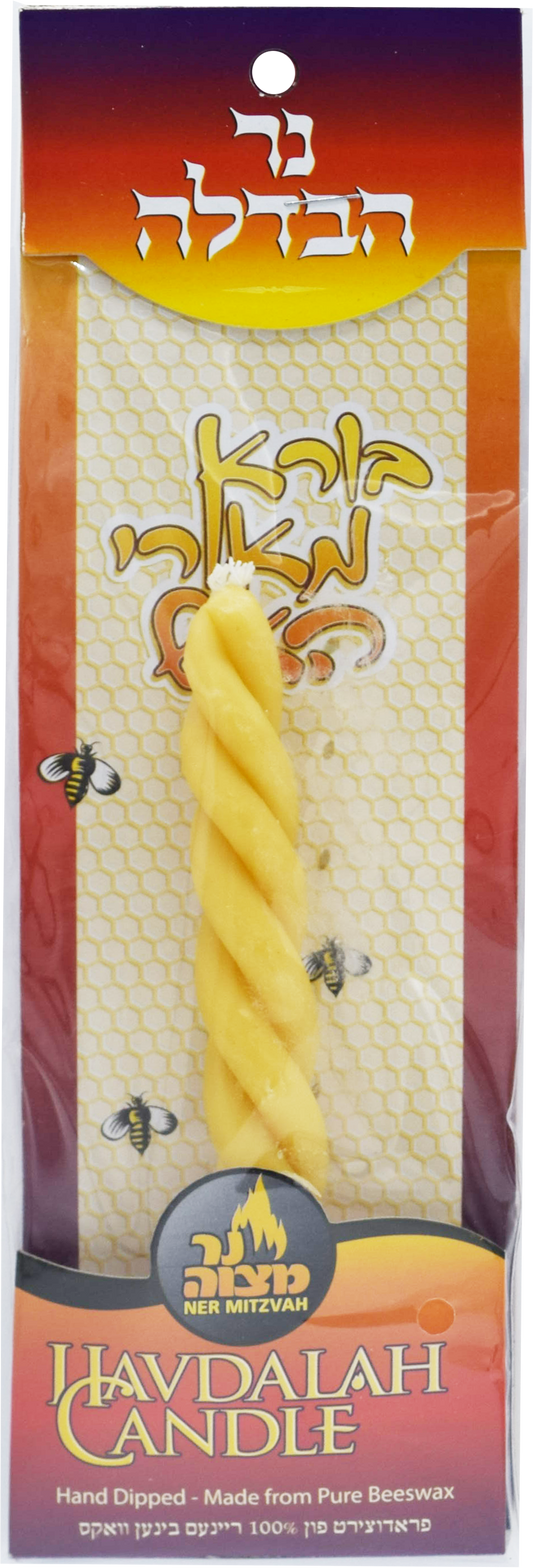 Havdalah Candle Beeswax Round