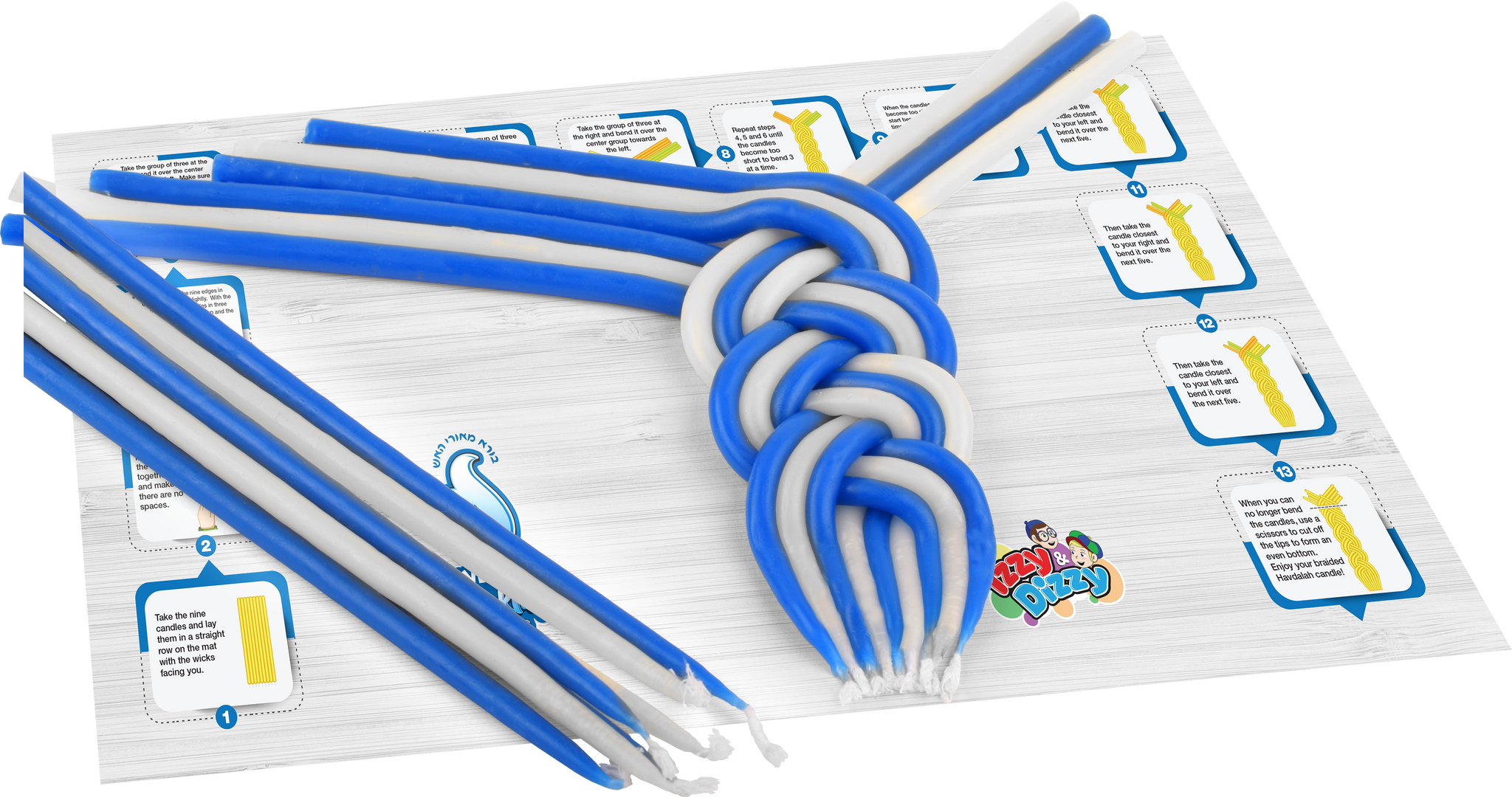 Havdalah Making Kit - Blue and White