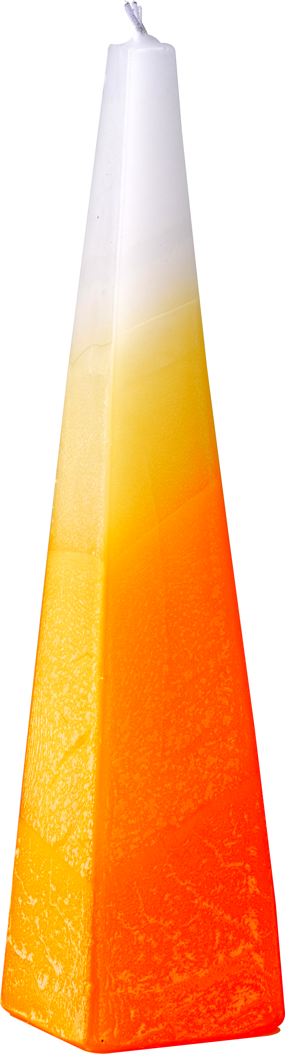 Pyramid Havdalah Candle-Orange