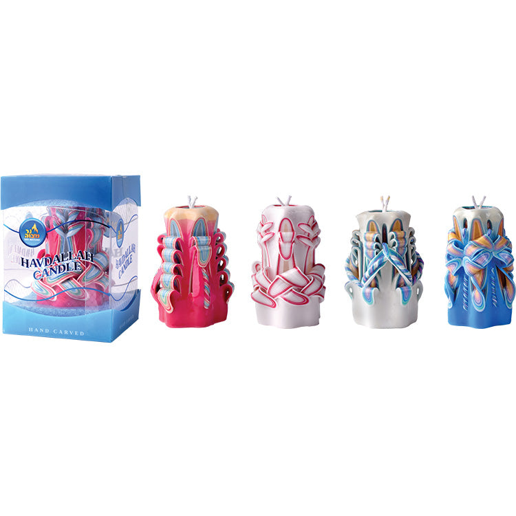 4" Carved Havdalah Candle