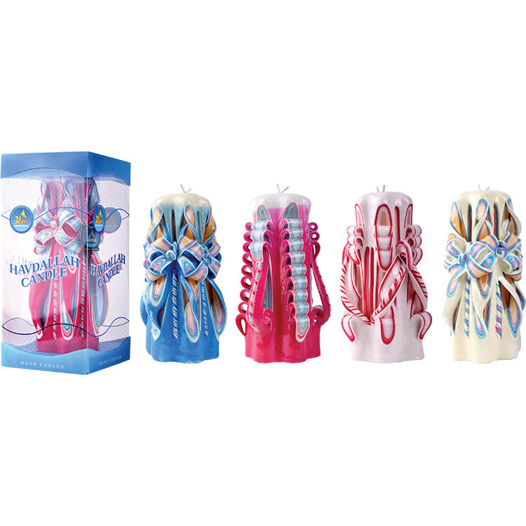 8" Carved Havdalah Candle