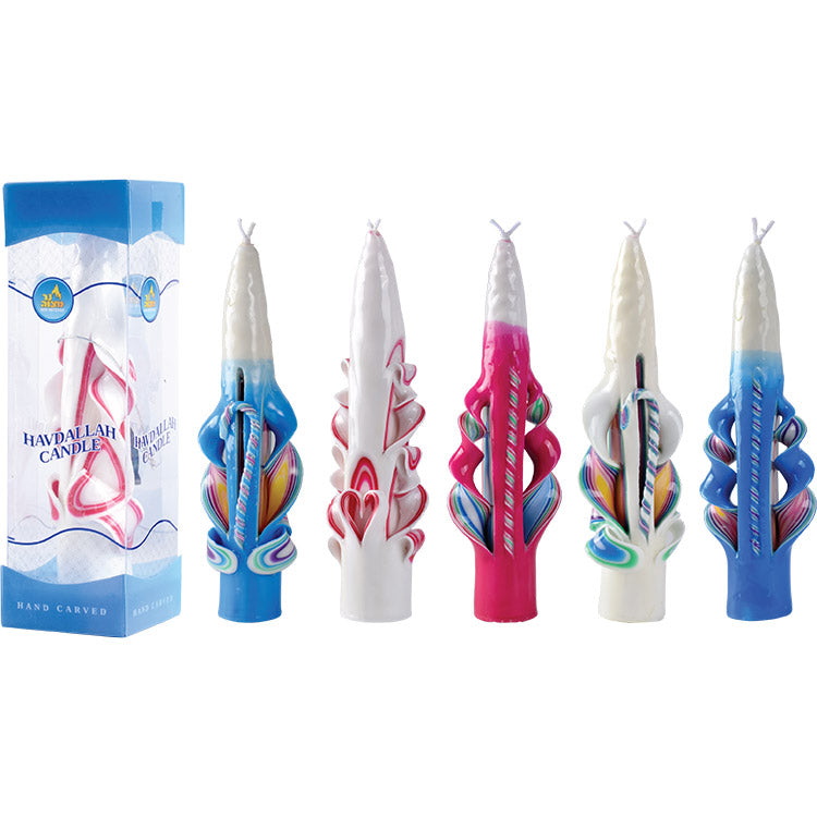 10" Carved Havdalah Candle