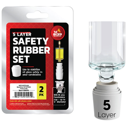 5 Layer Safety Rubber Set - 2 Pk
