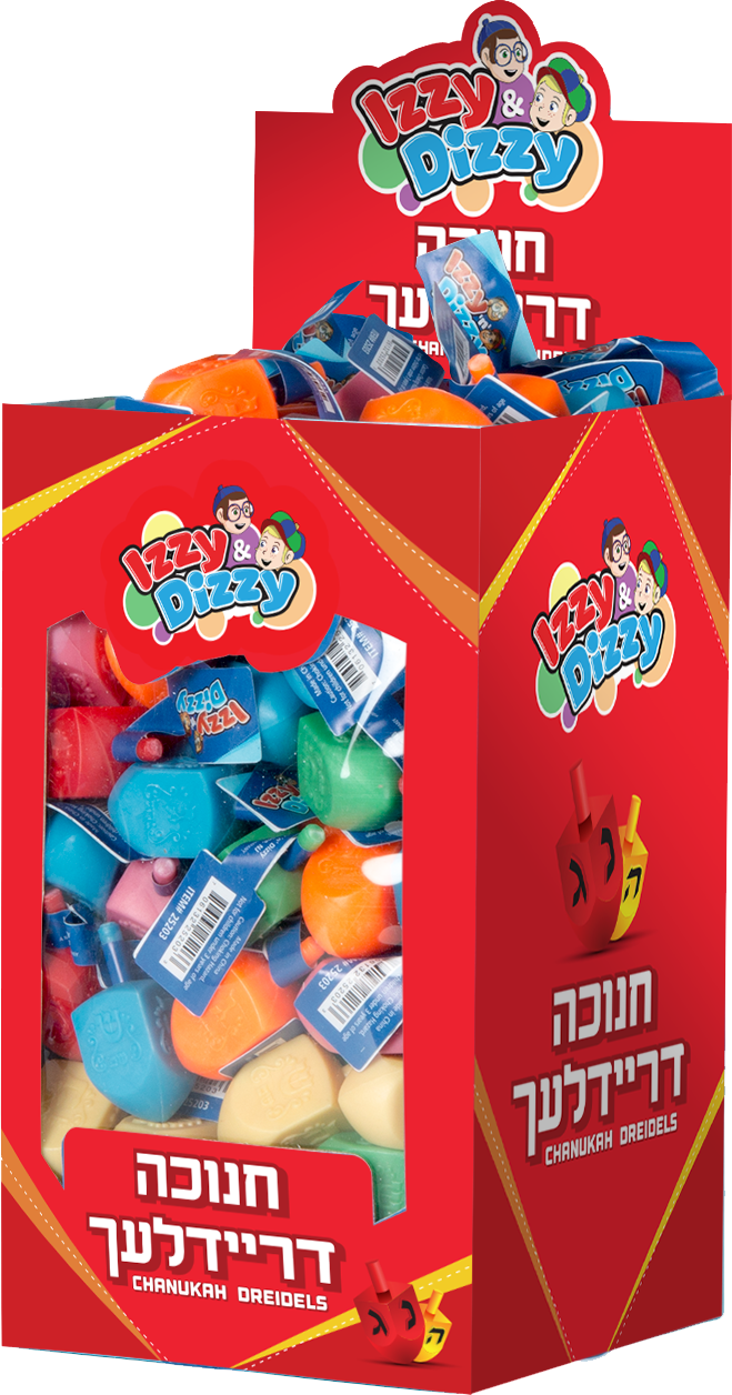 100 x Multi-Colored Dreidels - Medium