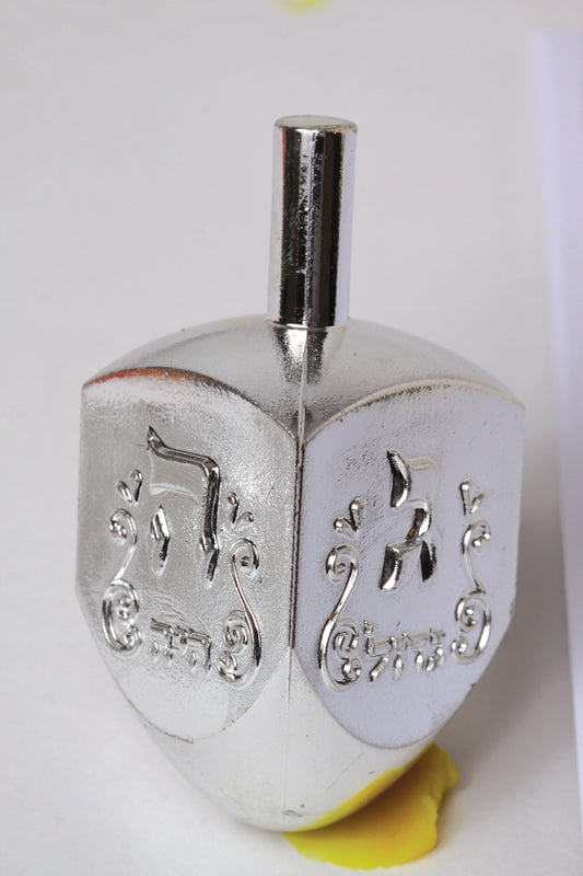 50 Large Silver Dreidels