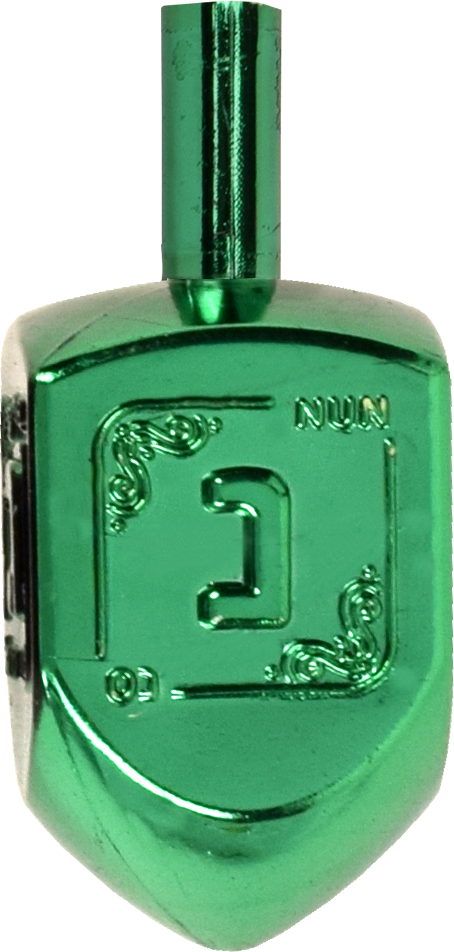 50 Multi Color Mettalic Dreidel Large