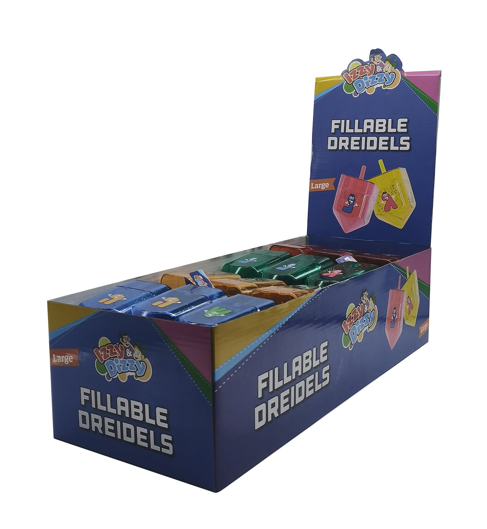 24 Fillable Dreidels Large