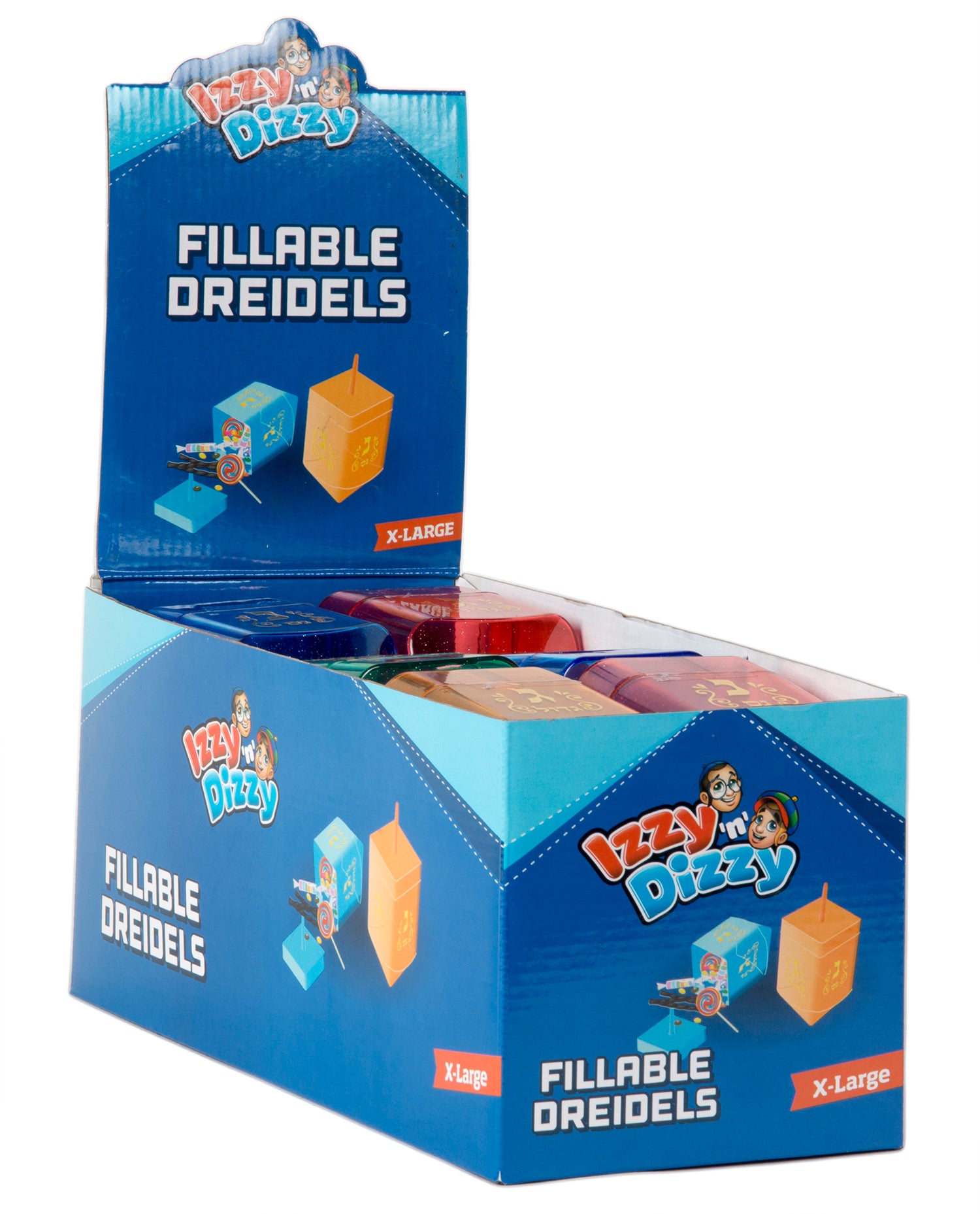 12 Fillable Dreidels X-Large