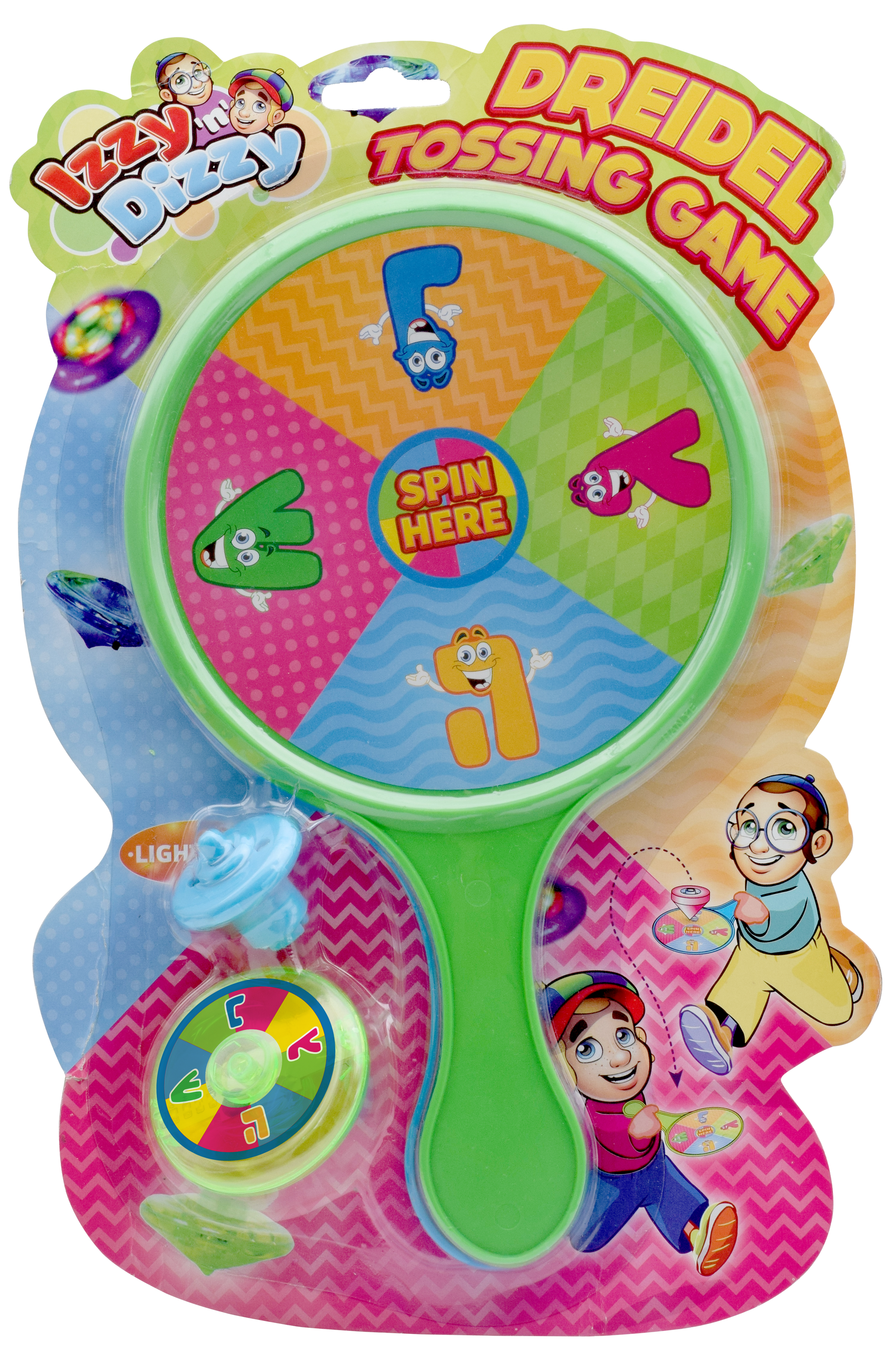 Top Toss Bat 2pk with Light Up Dreidel