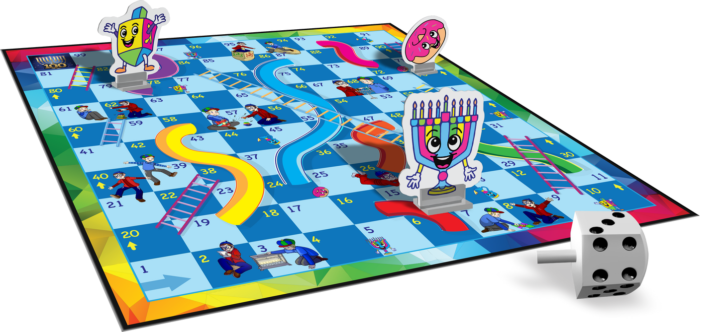 Chanukah Slides-n-Ladders Game