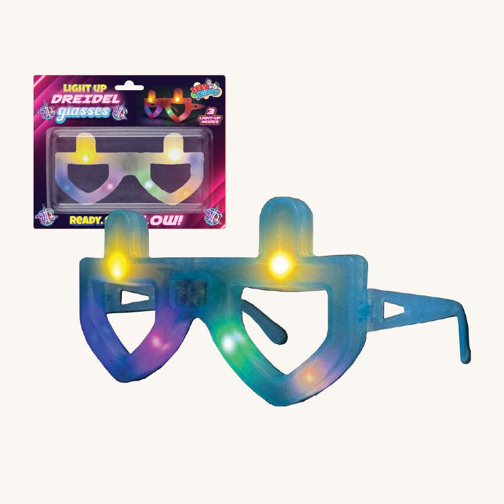 Chanukah Light-Up Dreidel Glasses