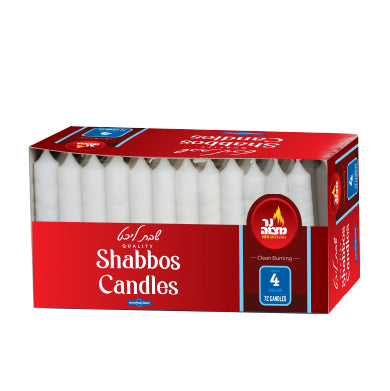 4 Hour European Shabbos Candles - 72 Pk