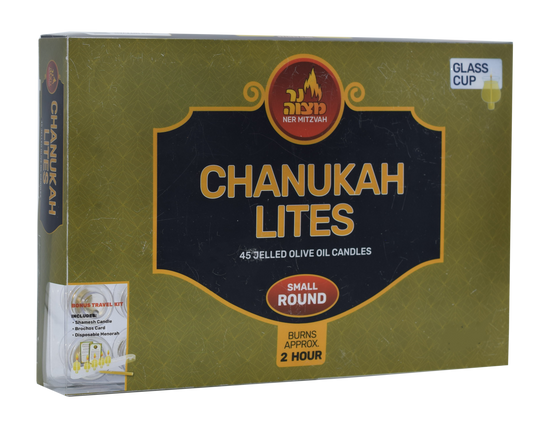 Chanukah Lights Small Round