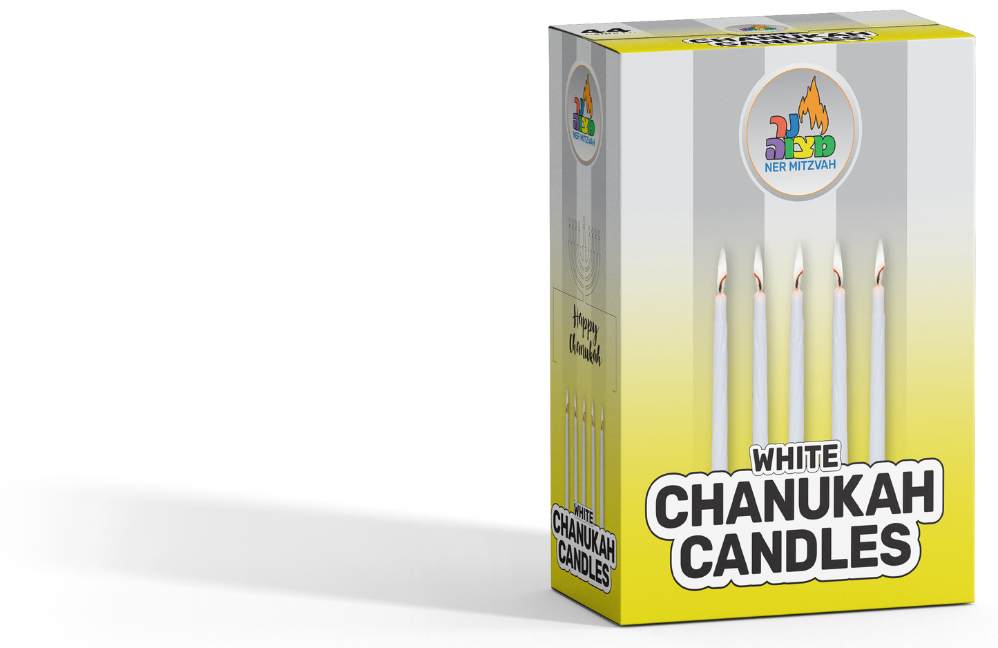 White Chanukah Candles