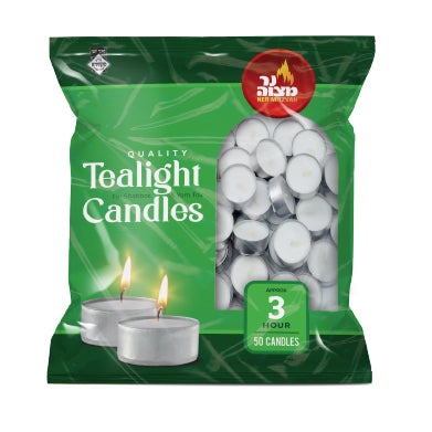 Travel Candles Tealights in a Bag 50 ct.