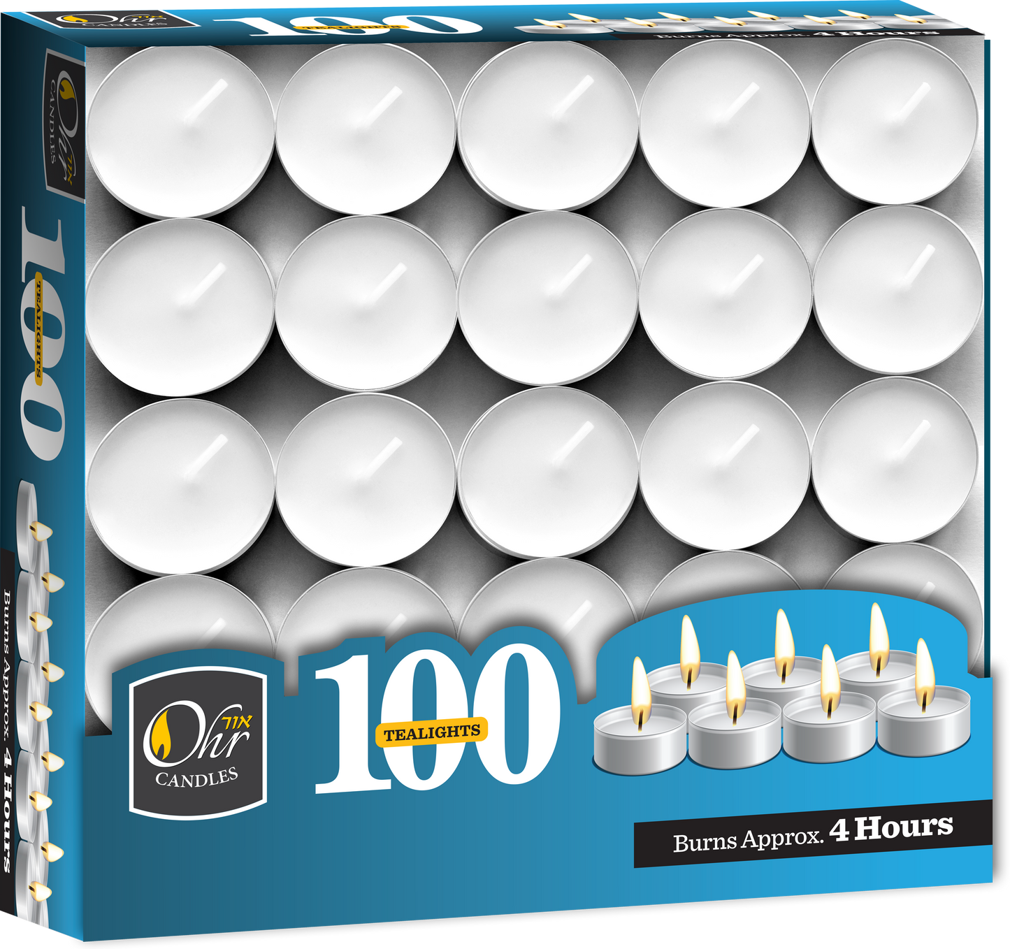100pk. Tealights Plastic-Wrapped