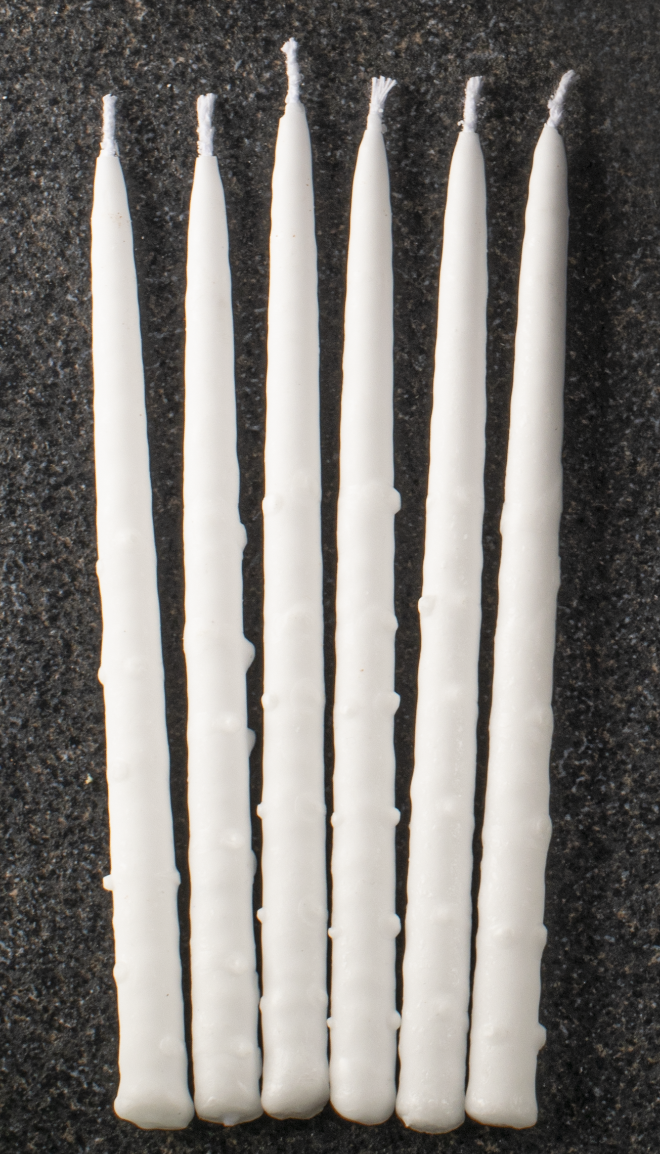 White Textured Chanukah Candle  45pk.