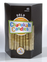Metallic Gold Chanukah Candles