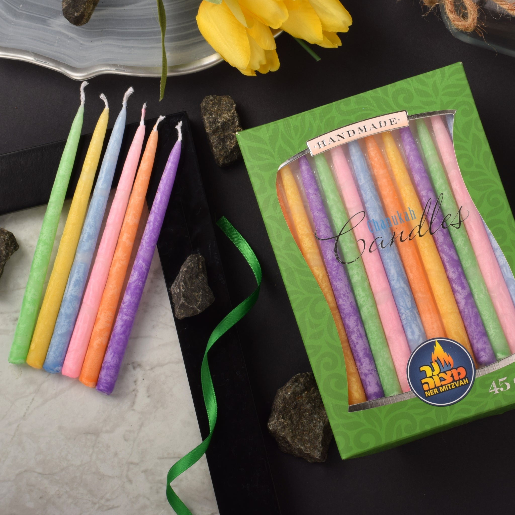 Pastel Chanukah Candles