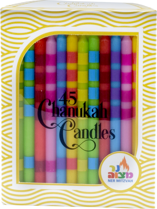 45pk. Two Tone Chanukah Candles