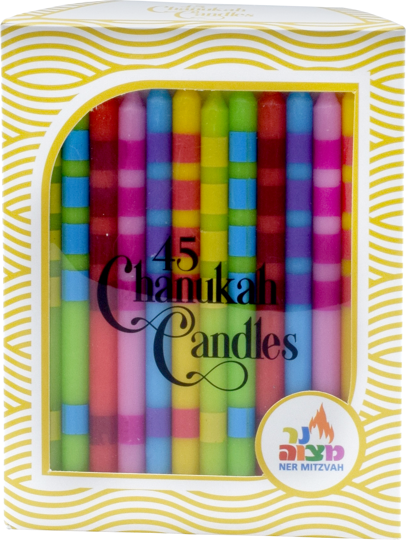 Mini Multi Color Metallic Chanukah Candles