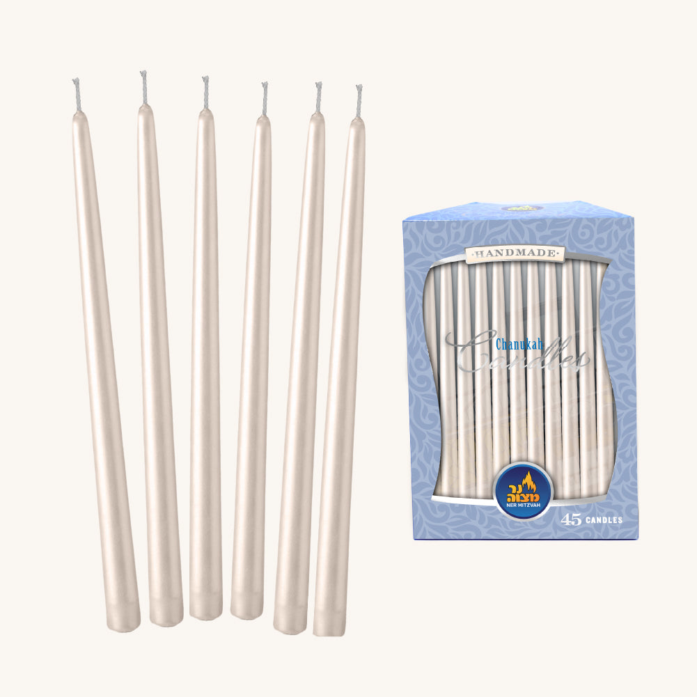 Chanukah Candles - Mother of Pearl - 45 Pack