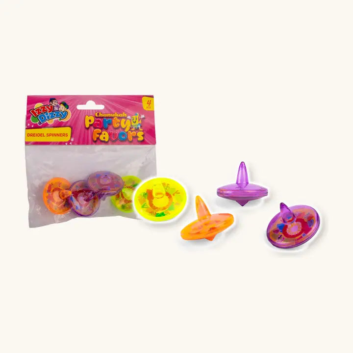 Chanukah Dreidel Spinners - 4 Pack