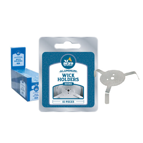 Round Aluminum Wick Holders