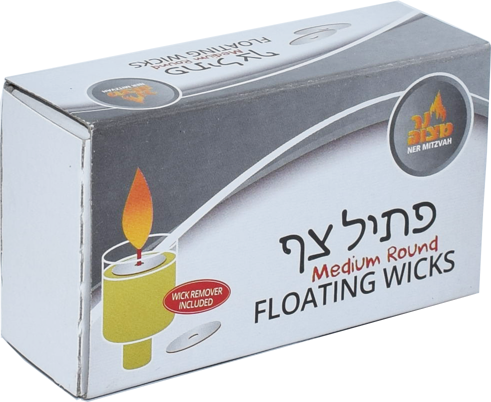 50pk. Medium Round Floating Wicks