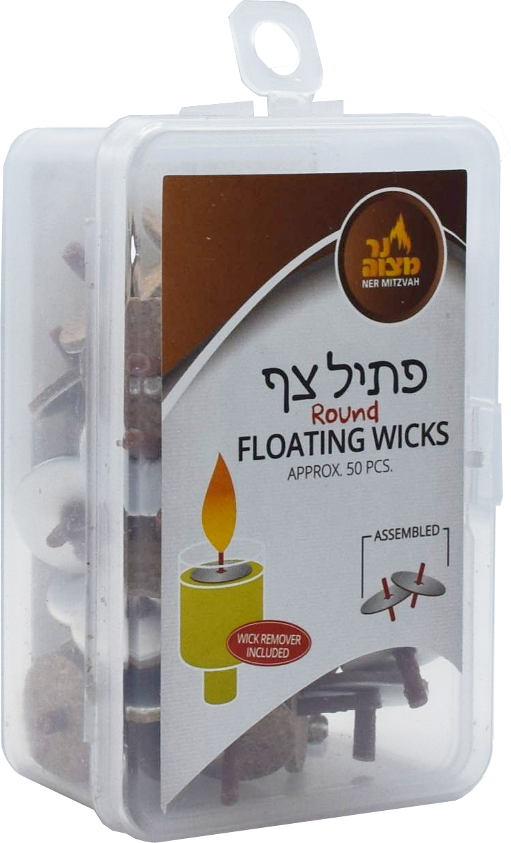 50pk. Standard Round Floating Wicks Assembled