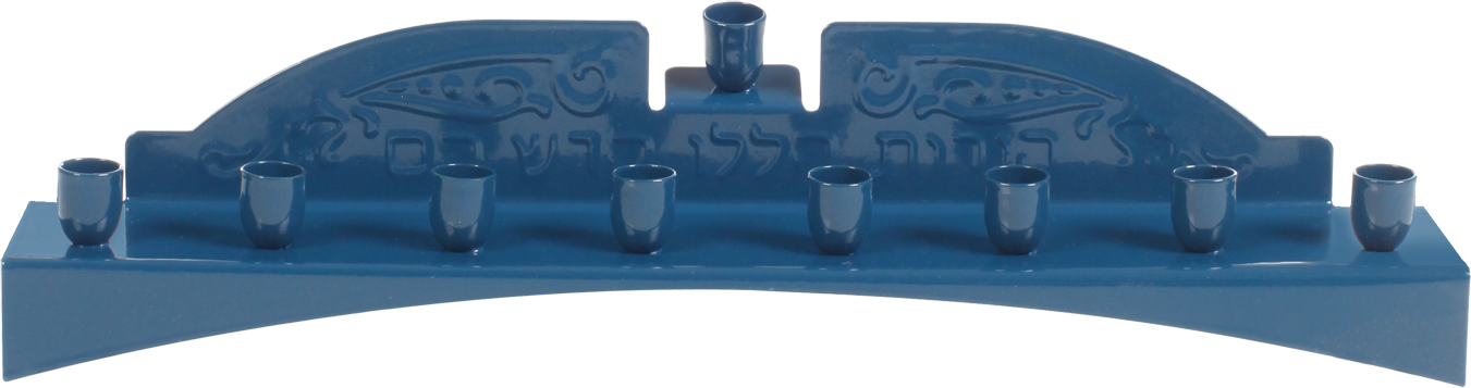 Blue Candle Menorah