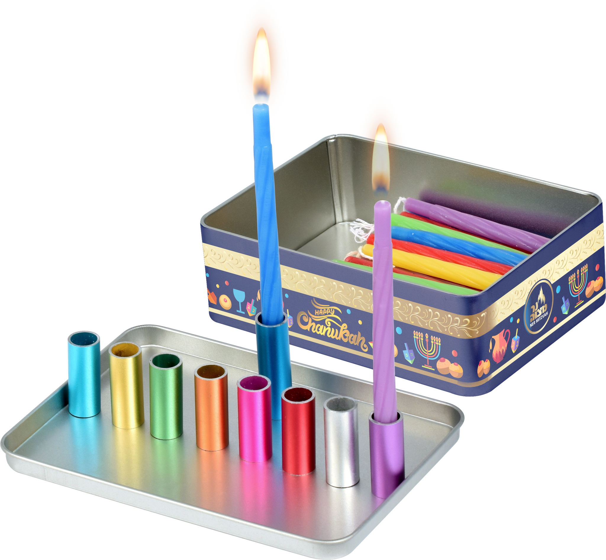 Menorah Travel Tin Set