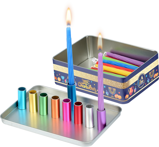 Menorah Travel Tin Set
