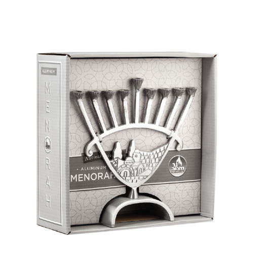 Ancient Jerusalem Aluminum Menorah