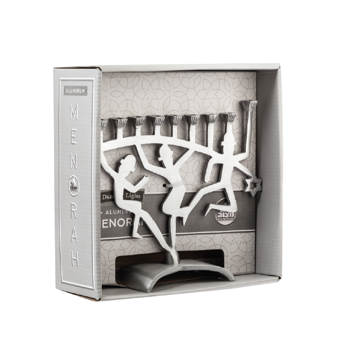 Dancing Lights Aluminum Menorah