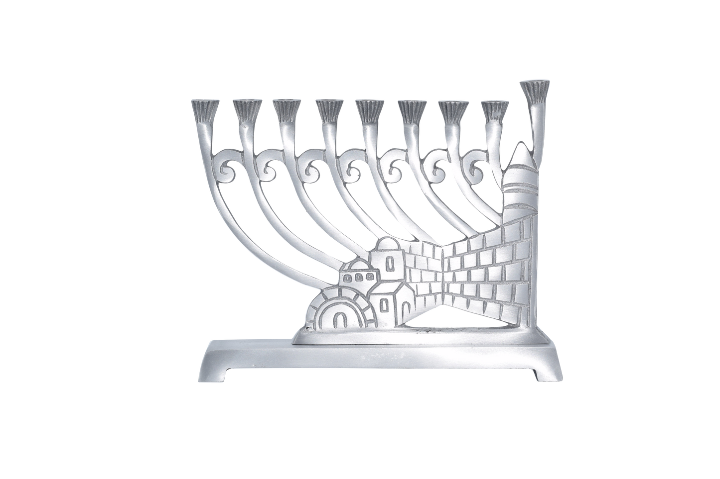 Wall of Lights Aluminum Menorah