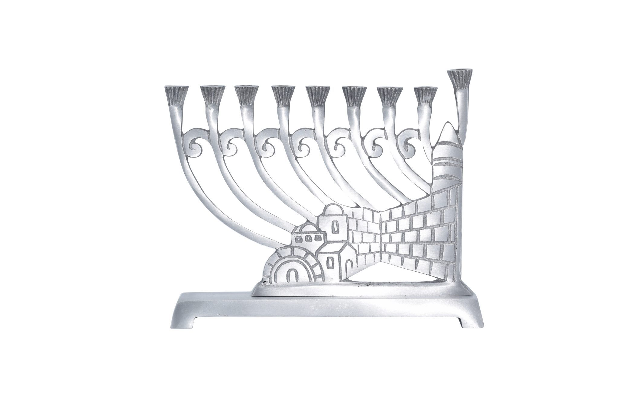 Wall of Lights Aluminum Menorah